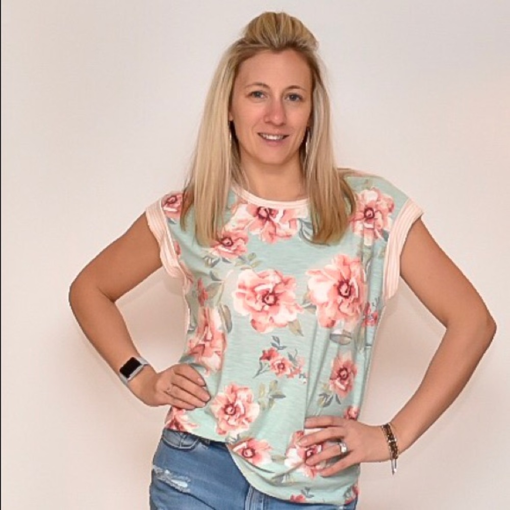 Floral Tie Back Tee